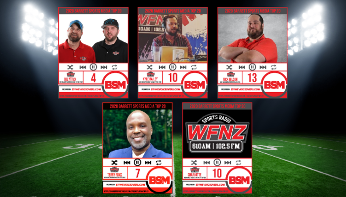 WFNZ Makes BARRETT SPORTS MEDIA’s Best Of Radio Lists