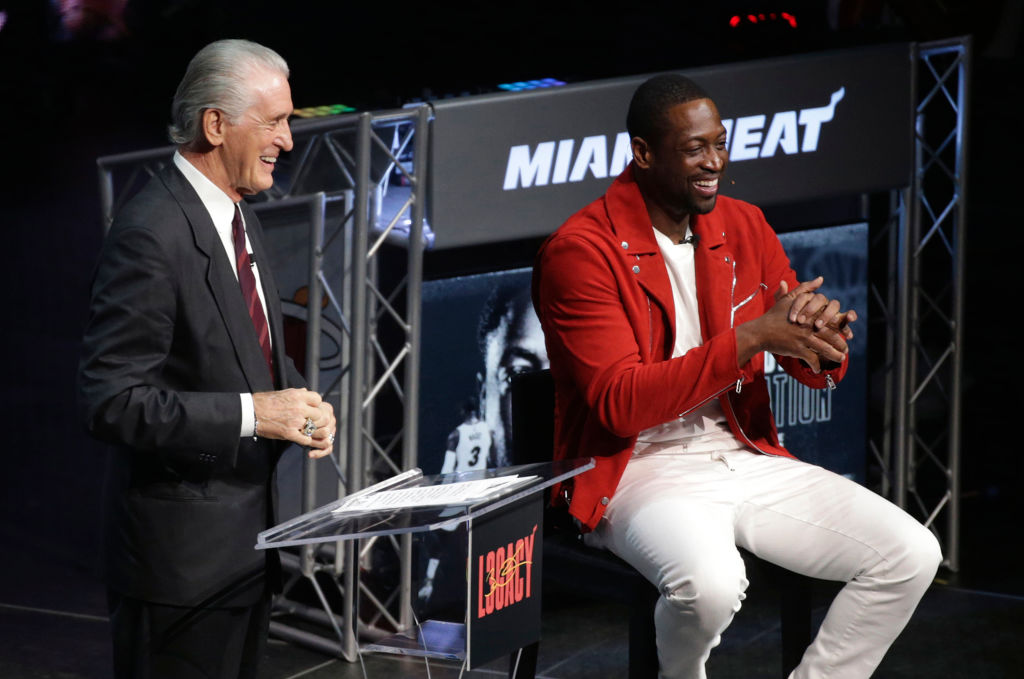 Dwayne Wade: Pat Riley not going anywhere, and I'm not replacing him with Heat if he does